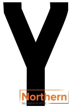 'Y' 4D ACRYLIC NUMBER PLATE LETTER (10 PACK)